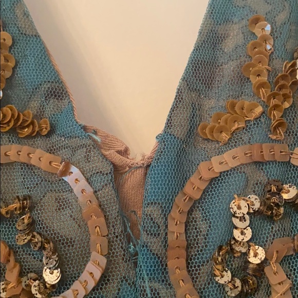 Anthropologie sequin and silk maxi dress - Picture 3 of 5